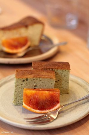 Gâteau ricotta matcha